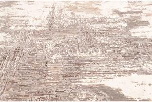 Tappeto Berbero Astratto Avorio Grigio Tortora 249x294 Cm