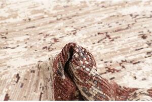 Tappeto Berbero Astratto Avorio Bordeaux 245x297 Cm