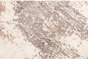 Tappeto Berbero Astratto Avorio Grigio Tortora 249x294 Cm