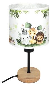 Brilagi - Lampada da tavolo BOBO WOOD 1xE27/25W/230V rovere/nero/bianco/verde/giungla