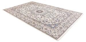 Tappeto Nain 9la Medaglione Floreale Avorio Blu 207x322 Cm