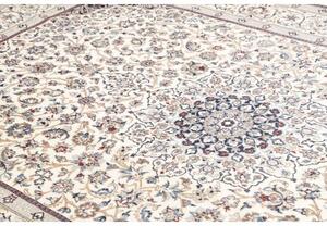 Tappeto Nain 9la Medaglione Floreale Avorio Blu Scuro 205x318 Cm