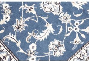 Tappeto Nain Kashmar Medaglione Floreale Blu Bianco 90x138 Cm