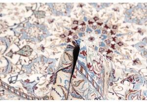Tappeto Nain 9la Medaglione Floreale Avorio Blu 207x322 Cm
