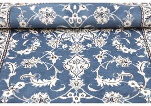 Tappeto Nain Kashmar Medaglione Floreale Blu Bianco 90x138 Cm