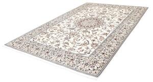 Tappeto Nain 9la Medaglione Floreale Avorio Blu 207x300 Cm