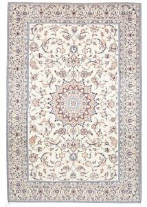 Tappeto Nain 9la Medaglione Floreale Avorio Blu 207x300 Cm
