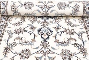 Tappeto Nain Kashmar Medaglione Floreale Avorio Blu 88x142 Cm