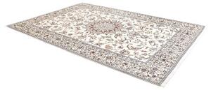 Tappeto Nain 9la Medaglione Floreale Avorio Blu 207x300 Cm