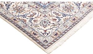 Tappeto Nain 9la Medaglione Floreale Avorio Blu 207x322 Cm