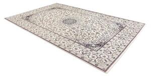 Tappeto Nain 9la Medaglione Floreale Avorio Blu Scuro 205x318 Cm