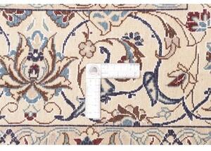 Tappeto Nain 9la Medaglione Floreale Avorio Blu 207x322 Cm