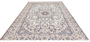 Tappeto Nain 9la Medaglione Floreale Avorio Blu 207x322 Cm