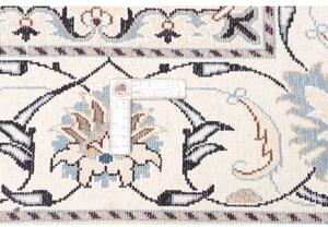 Tappeto Nain Kashmar Medaglione Floreale Avorio Blu 194x292 Cm