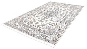 Tappeto Nain Kashmar Medaglione Floreale Avorio Blu 194x292 Cm