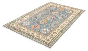 Tappeto Kazak Geometrico Blu Beige 122x178 Cm