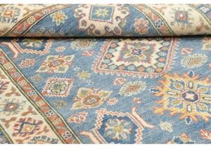 Tappeto Kazak Geometrico Blu Beige 122x178 Cm