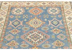Tappeto Kazak Geometrico Blu Beige 122x178 Cm