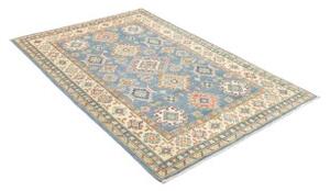 Tappeto Kazak Geometrico Blu Beige 122x178 Cm