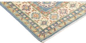 Tappeto Kazak Geometrico Blu Beige 122x178 Cm