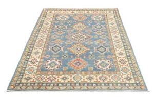 Tappeto Kazak Geometrico Blu Beige 122x178 Cm