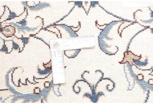 Tappeto Nain Kashmar Floreale Avorio Blu Corsia 77x380 Cm