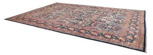 Tappeto Floralia Floreale Blu Notte Rosso Corallo 297x427 Cm