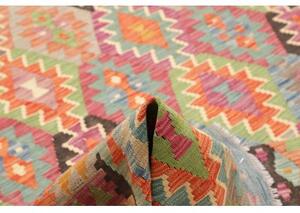 Tappeto Kilim Geometrico Multicolore Beige 202x289 Cm