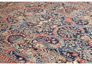Tappeto Floralia Floreale Blu Notte Rosso Corallo 297x427 Cm