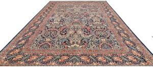 Tappeto Floralia Floreale Blu Notte Rosso Corallo 297x427 Cm
