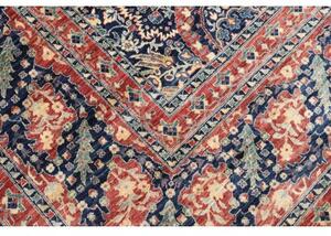 Tappeto Floralia Floreale Blu Notte Rosso Corallo 297x427 Cm