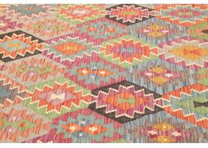 Tappeto Kilim Geometrico Multicolore Beige 202x289 Cm