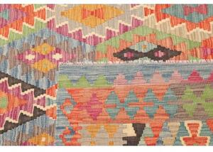 Tappeto Kilim Geometrico Multicolore Beige 202x289 Cm