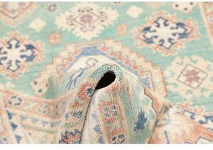 Tappeto Kazak Washed Stilizzato Verde Acqua Beige 127x194 Cm