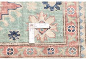 Tappeto Kazak Washed Stilizzato Verde Acqua Beige 127x194 Cm
