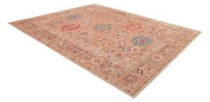 Tappeto Kazak Fine Geometrico Marrone Chiaro Blu 254x312 Cm