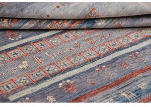 Tappeto Gabbeh Nova Geometrico Viola Blu 167x248 Cm