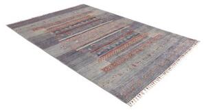 Tappeto Gabbeh Nova Geometrico Viola Blu 167x248 Cm