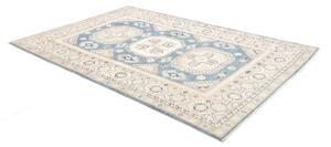 Tappeto Kazak Geometrico Azzurro Beige 185x266 Cm