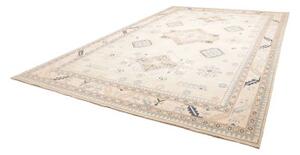 Tappeto Kazak Geometrico Avorio Blu 301x436 Cm