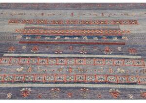 Tappeto Gabbeh Nova Geometrico Viola Blu 167x248 Cm