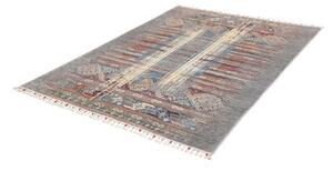 Tappeto Gabbeh Nova Geometrico Grigio Blu 148x193 Cm