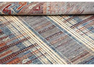 Tappeto Gabbeh Nova Geometrico Grigio Blu 148x193 Cm