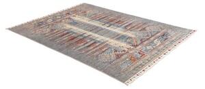 Tappeto Gabbeh Nova Geometrico Grigio Blu 148x193 Cm