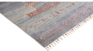 Tappeto Gabbeh Nova Geometrico Viola Blu 167x248 Cm