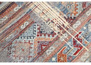 Tappeto Gabbeh Nova Geometrico Grigio Blu 148x193 Cm