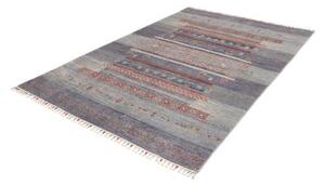 Tappeto Gabbeh Nova Geometrico Viola Blu 167x248 Cm