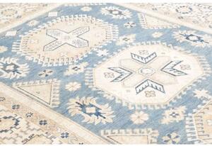 Tappeto Kazak Geometrico Azzurro Beige 185x266 Cm