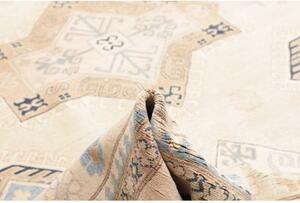 Tappeto Kazak Geometrico Avorio Blu 301x436 Cm