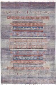 Tappeto Gabbeh Nova Geometrico Viola Blu 167x248 Cm